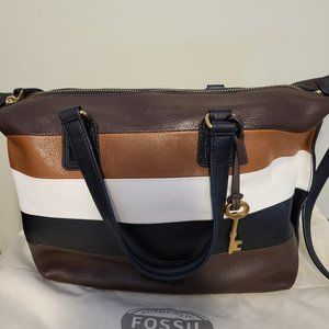 Like New Fossil Pebbled Leather Bag